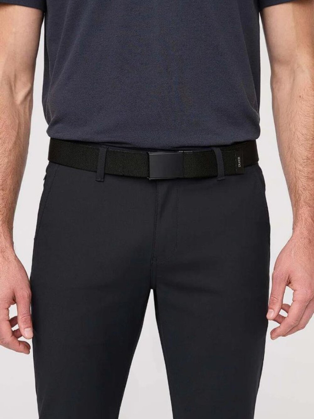 DUER Men's Reversible Stretch Belt Size S in Black/Charcoal
